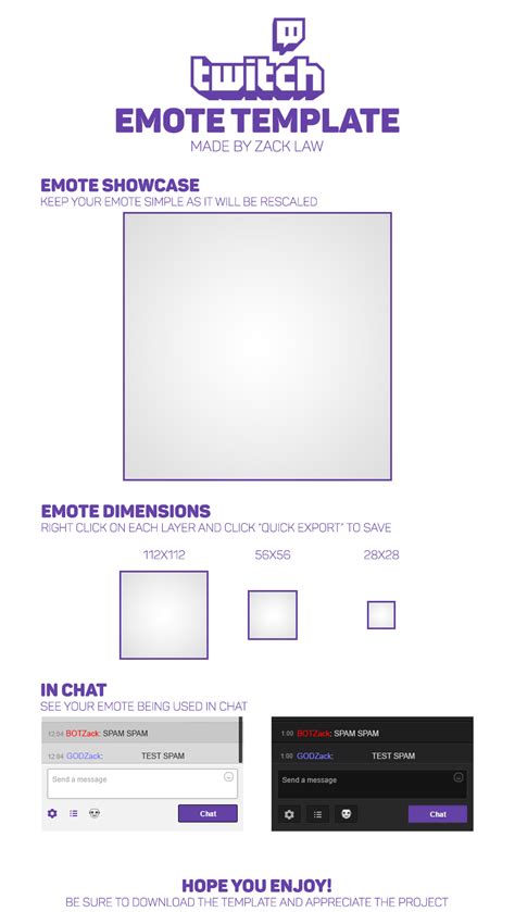 Twitch Emote Template (FREE) :: Behance