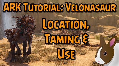 How To Tame Use A Velonasaur In Ark Survival Evolved Pc Ps