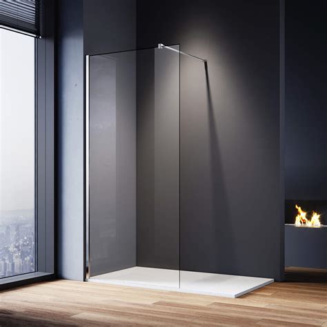 Buy Elegant 1000mm Walk In Shower Screen And 1600x700mm Slate Effect