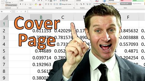 How To Create A Cover Page In Excel Typikalempire