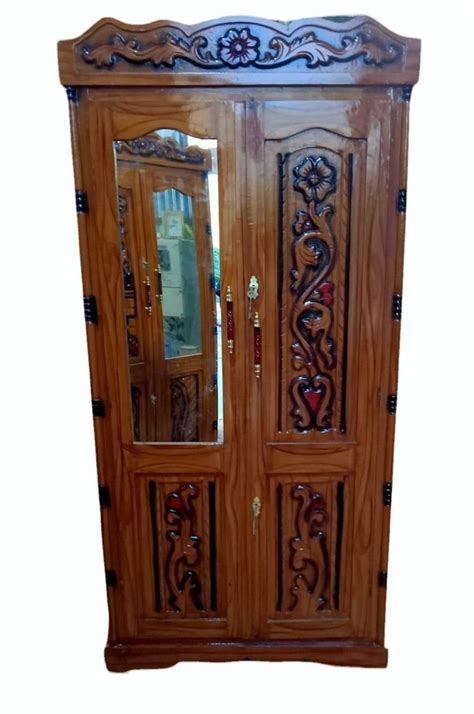 2 Doors Hinged Teak Wooden Almirah With Locker At Rs 14500 Piece In