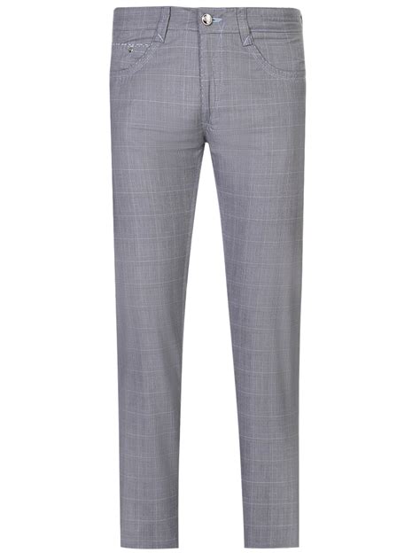 Джинсы Regular Fit в клетку от CUDGI за 8 750 рублей со скидкой 30% ...