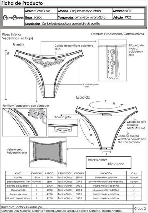 Pin En Fichas Tecnicas De Moda