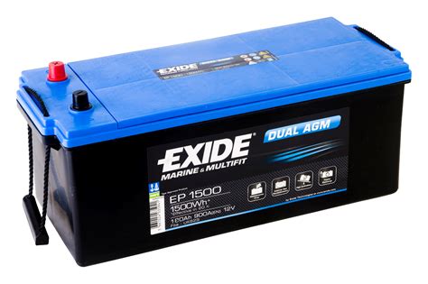 Exide Dual AGM Batterier Marine Og Start