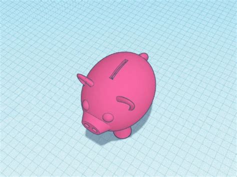 Piggy Bank Stl File For 3d Print Etsy