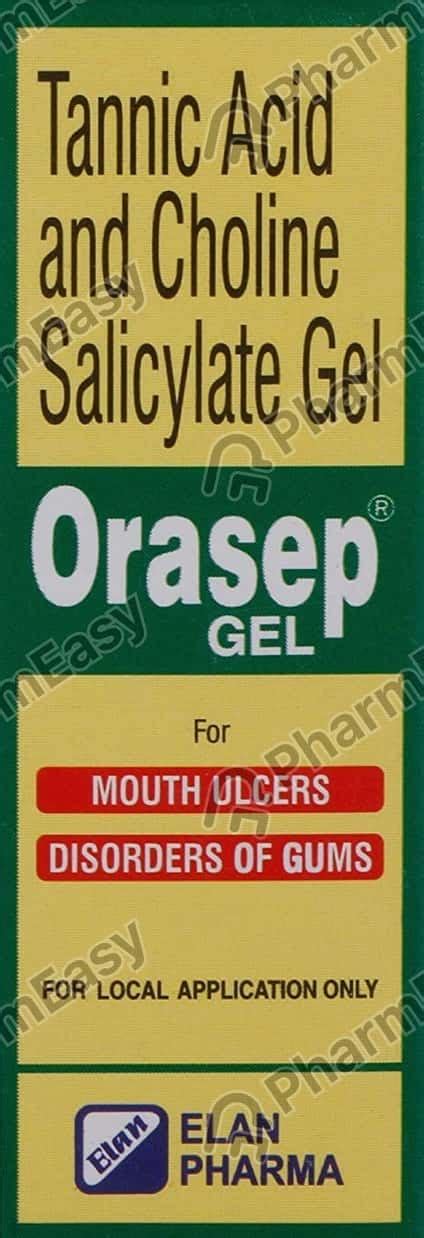 Orasep La Bottle Of 15ml Mouth Gel Uses Side Effects Price Dosage