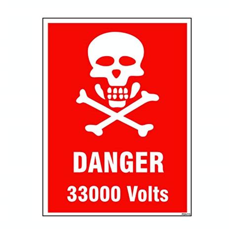 Protector Sign Danger Volts Sign Set Of Amazon In Office