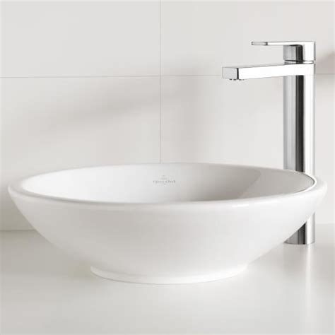 Villeroy Boch Loop Friends Lavabo à poser rond blanc avec