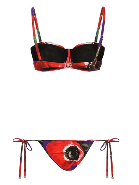 Dolce Gabbana Anemone Balconette Bikini Set Farfetch