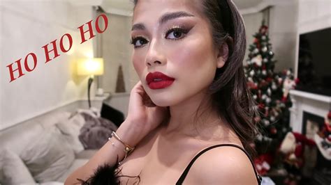 Festive Holiday Glam Make Up Tutorial Perfect For Christmas Nye Youtube