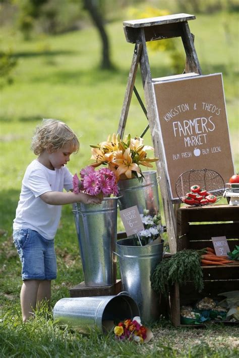 Kara S Party Ideas Rustic Farmers Market Birthday Party