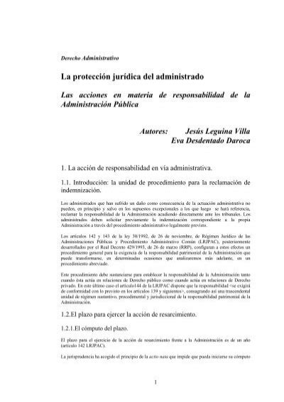 La protección jurídica del administrado DGPJ