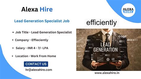 Lead Generation Specialist Job At Efficiently Apply Now