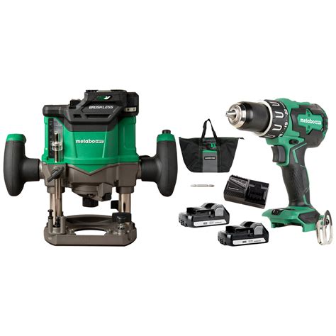 Shop Metabo HPT Multi Volt 1 4 In And 1 2 In 2 HP Plunge Router With