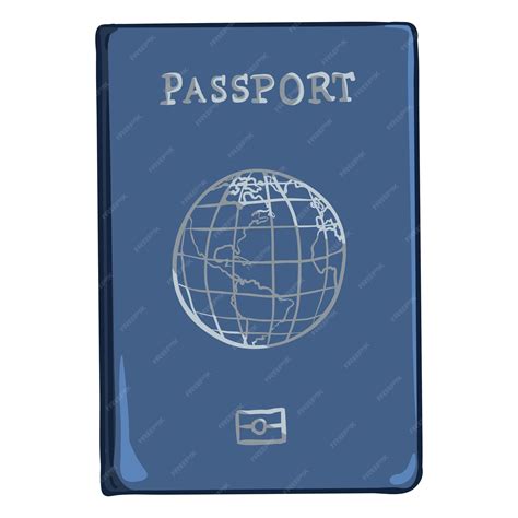 Premium Vector Vector Cartoon Blue International Passport