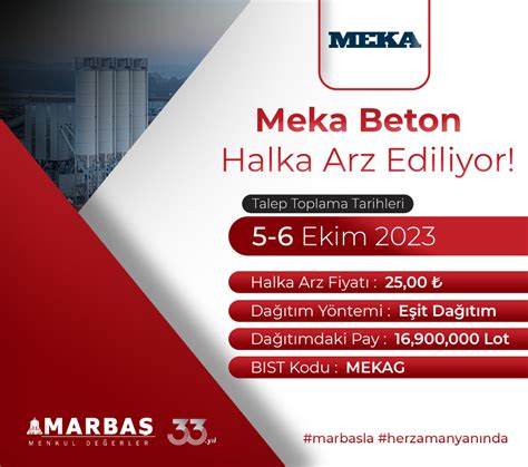 Meka Beton Santralleri Malat San Ve Tic A Halka Arz Ediliyor