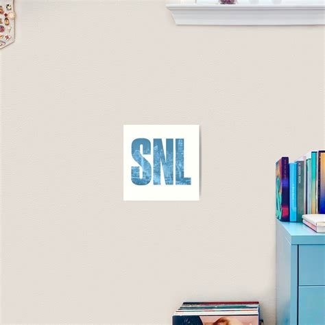 "SNL LOGO CITY - BLUE" Art Print for Sale by lee-uh-lee | Redbubble