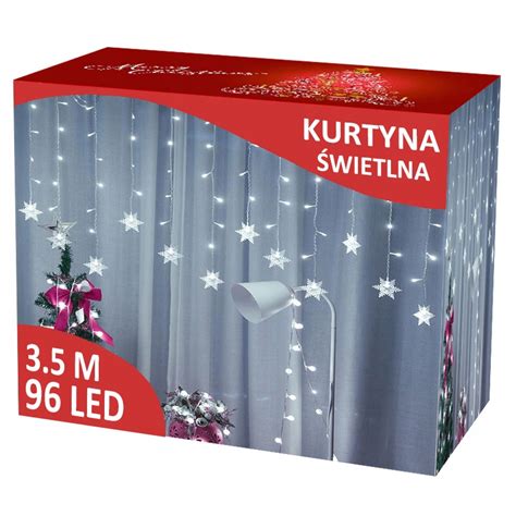 PŁATEK ŚNIEGU LAMPKI WISZĄCE KURTYNA ŚWIETLNA LED 50238a Cena