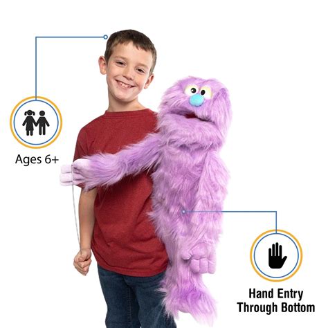 Buy Purple Monster Puppet, Full Body Ventriloquist Style Puppet, 70cm Online at desertcart INDIA