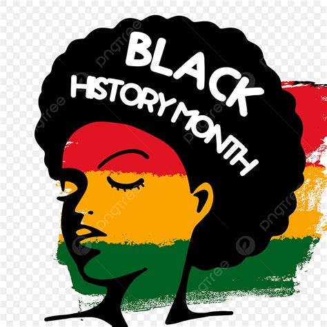 Black History Month PNG Picture, Female African Characters Black And ...