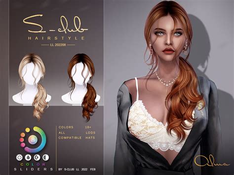 The Sims Resource Curly Braid Hairstyles ALMA By S CLUB