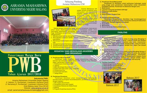 Brosur Pwb Front Revisi Direktorat Kemahasiswaan Dan