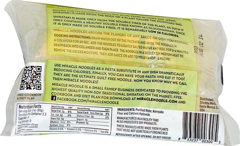 33 Miracle Noodles Nutrition Label Labels Database 2020