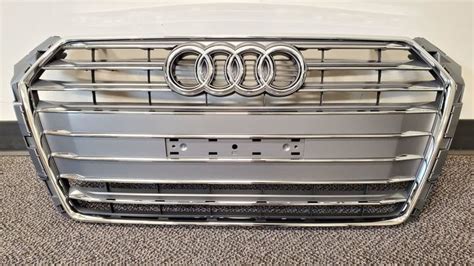 W Br Rp Audi A Front Grille Assembly Grey Audi