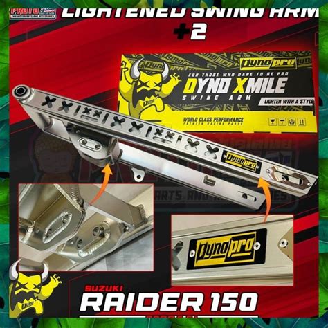 Swing Arm Plus 2 Raider 150 Carb Fi Adjustable Prototype Dyno Pro