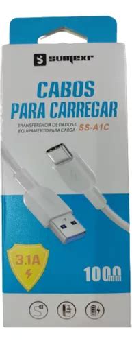 Cabo De Dados Usb Type C 3 1a Carga Rápida Resistente Cor Branco Mercadolivre