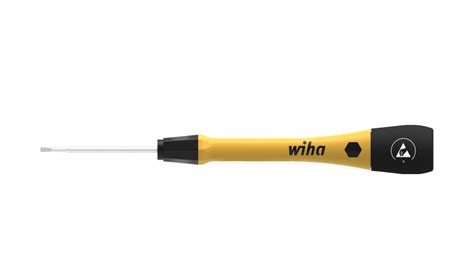 43670 Wiha Slotted Screwdriver 2 Mm Tip 40 Mm Blade 140 Mm Overall