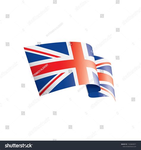 United Kingdom flag, vector illustration on a - Royalty Free Stock Vector 1163849971 - Avopix.com