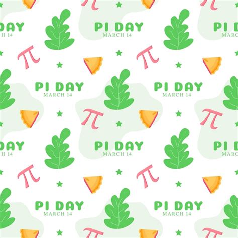 Premium Vector Pi Day Seamless Pattern With Mathematical Constants Or