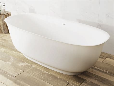 Freistehende Design Badewanne Aus Mineralguss Isabela Classic Stone