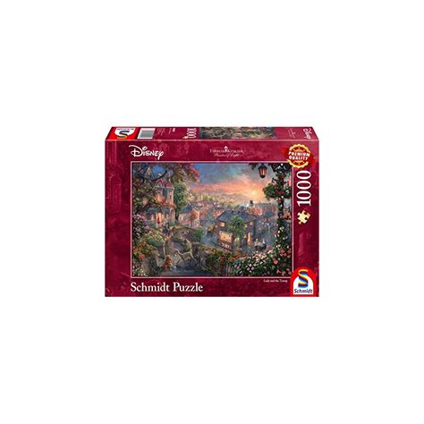 Schmidt Thomas Kinkade Disney Lady The Tramp Pieces