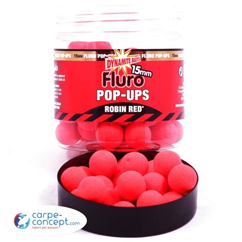 DYNAMITE BAITS Robin Red Pop Ups Fluo 15mm