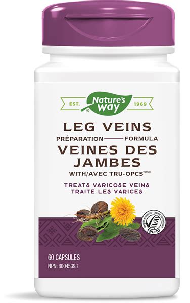 Nature’s Way Leg Veins 60 Capsules Inner Good