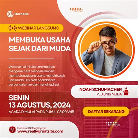 Gratis Desain Contoh Webinar Canva