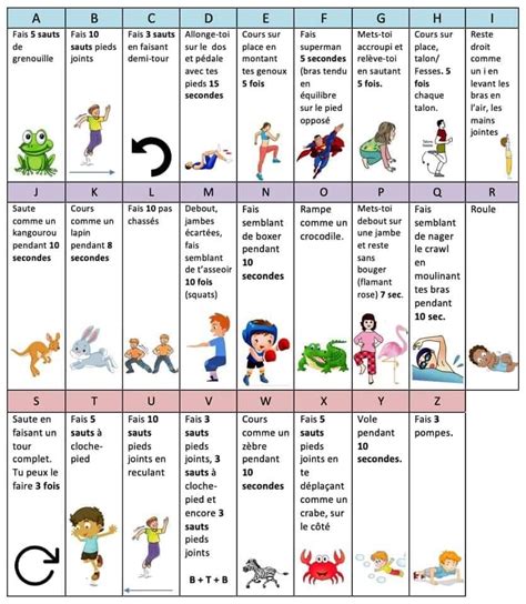 Alphabet sportif