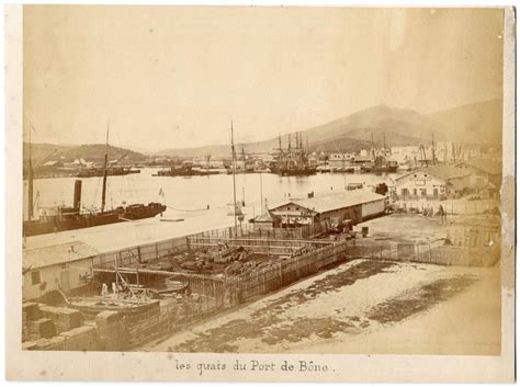 Alg Rie Annaba Vue G N Rale Des Quais Du Port Navires Amarr S By