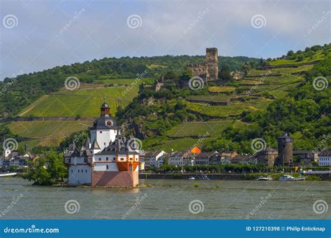 Pfalzgrafenstein Castle On Rhine River, Kaub By Bacharach, Germany ...