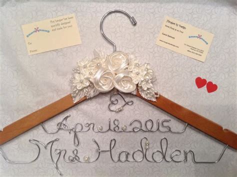 Wedding Hanger, Bridal Hanger, Dress Hanger, Personalized Hanger, Name ...