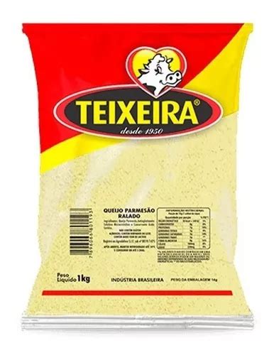 Queijo Ralado Parmesão Teixeira Pacote 1kg MercadoLivre