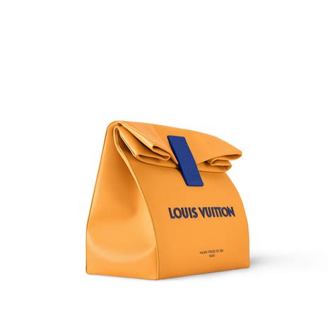 Sandwich Bag Luxury Other Leathers Yellow Louis Vuitton