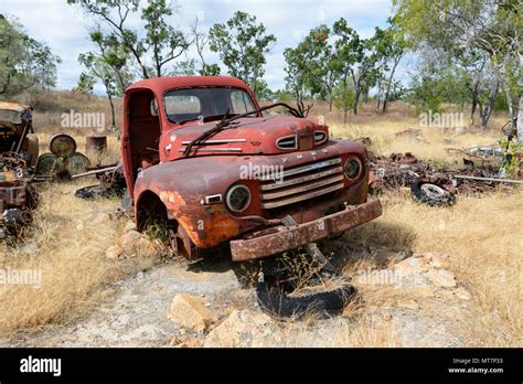 Old Rusty Red Ford Truck Part Of Tom Priors Historic Ford Collection