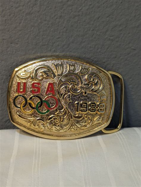 Vintage 1988 Olympic Rings Games Team Usa Seoul Korea Gem