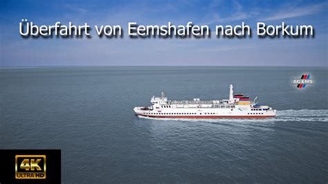 Überfahrt von Eemshafen nach Borkum mit der ersten Fähre der Ems Ag