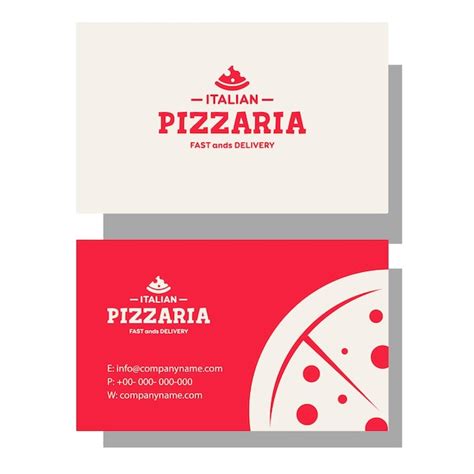 Premium Vector Pizza Restaurant Business Card Template