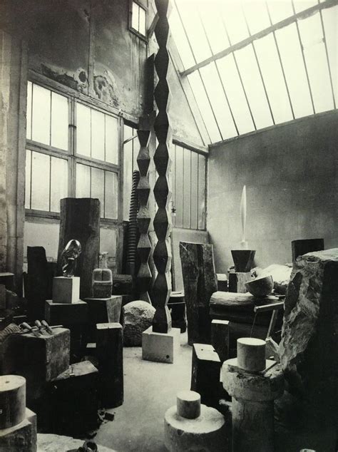 View Of The Studio Colonnes Sans Fin Constantin Brancusi Art