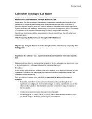 Chem Lab Pdf Emma Shook Laboratory Techniques Lab Report Option Two